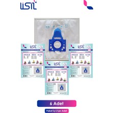 Lisil A-08 Arçelik Lynx Beko Altus Uyumlu Süpürge Toz Torbası (6 Adet)