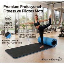 Mınamor Premium Pilates Yoga Matı,spor Matı,egzersiz Matı,pilates Minderi,kaymaz TABAN,180X60 cm 10 mm Pembe