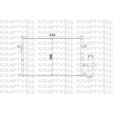 Kraftvoll 08060136 Klima Radyatörü Lacetti Nubira 05> (640×400×16) 96837834