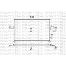 Kraftvoll 08060041 Klima Radyatörü Komple Hyundai Accent 1994 1999 9760622010