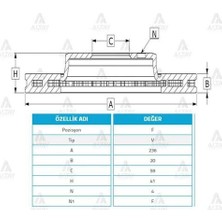 Maher 03629 Fren Diski Aveo 0510 Kalos 0210 Ön Havalı 236 4 BD1087D