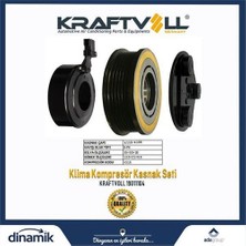 Kraftvoll 19011104 Klima Kompresör Kasnak Seti Ford Focus 6pk 0410 1774907