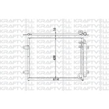 Kraftvoll 08060135 Klima Radyatörü Passat cc 1.4 1.8 2.0 Tsı 3.2 3.6fsı 0515 3C0820411C