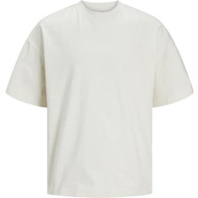 Jack & Jones Erkek T-Shirt Jorsantorını Tee Ss Crew Neck 12251774-BUTTERCREAM