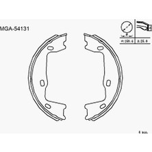 Mga 54131 El Fren Balata Vectra A Vectra B 93 01 03.01370172.2