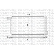 Kraftvoll 08060121 Klima Radyatörü Focus Iıı 1.6 16V 2.0 Tdci 11 > C Max Grand C Ma1.6 16V 10 > 1769