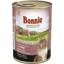 Bonnie Plants Bonnie Sos Içinde Et Parçacikli Dana Etli Yetişkin Kedi Mamasi 400 G