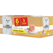 Gourmet Kıyılmış Tavuk Yetişkin Kedi Konserve 6 Al 5 Öde 85 gr
