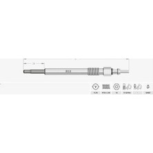 Mga 10120 Kızdırma Bujisi 11.5V 062905061A