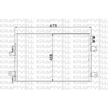 Kraftvoll 08060216 Klima Radyatörü Jeep Compass 2.0 Crd 06> Dodge Avenger 2.4 0714 Chrysler Sebring