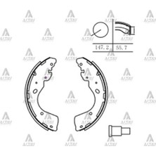 Maher 00267 Fren Balata Pickup 0620 Navara 4x2 -4x4 Ranger 12 4x2 - 4x4 Pabuç Arka 1727211