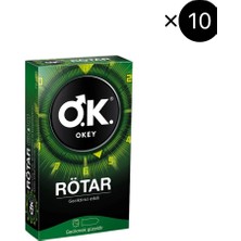 Okey Rötar Prezervatif 10'lu X10 (100 Adet)