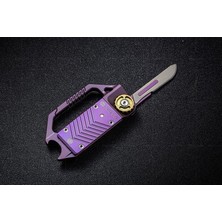 Rike Rk Hasp-Pu | Mor Titanyum Sap | Çok Fonksiyonlu Mini Çakı | RK-14651-2