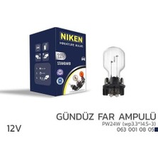 Niken 0630010805 12V PW24W Gündüz Far Amp WP3.3X14.5 3 10LU 10013