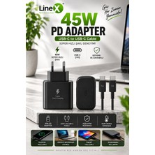 Mecra Life 45W Pd Süper Hızlı Şarj Adaptörü + Usb-C To Usb-C 5A Kablo – Type-C Power Delivery Hızlı Şarj Cihazı