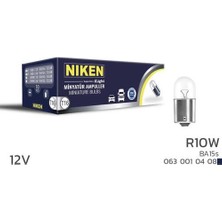 Niken 0630010408 12V 67 Ampul R10W BA15S 10LU 10013