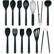 Greenpan 13 Parça Platinum Silicone Mutfak Gereçleri Seti Siyah