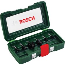 Bosch 6-Parçalı Tc Freze Ucu Seti, 8 mm Şaft
