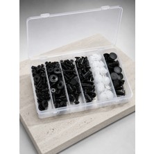 Astraltech Profesyonel Oto Klips Tamir Seti 6 Farklı Model Plastik Sabitleme Pimi Organizer Kutulu