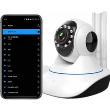 Astraltech Akıllı Gece Görüşlü Sensörlü Wifi Kamera Telefondan Takip Edilebilir