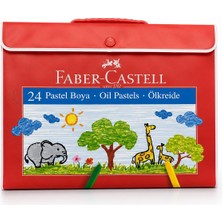 Faber-Castell 24 Renk Yağlı Pastel Boya Çantalı Resim Boyama Seti