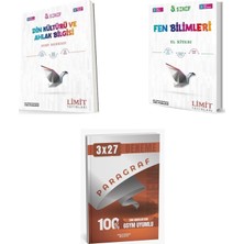Anla Kazan Yayınları 2027 Limit 8. Sınıf Din Kültürü ve Ahlak Bilgisi Soru + Fen Bilimleri El Kitabı + Ankapade 3'lü Set