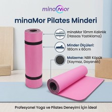 Mınamor 10 mm Çift Taraflı Pilates Yoga Minderi Spor Pilates Egzersiz Matı