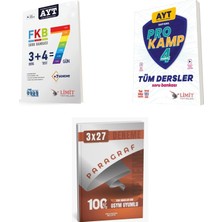 Anla Kazan Yayınları 2027 2027 Ayt Limit Fkb Soru + Tüm Dersler Sayısal Prokamp Soru + Anla Kazan Paragraf Deneme 3'lü Set
