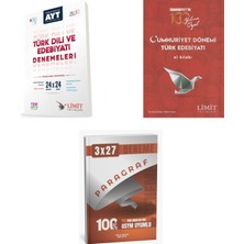 Anla Kazan Yayınları 2027 Limit Ayt Türk Edebiyatı Edebiyat Ayt Dili ve 24X24 Deneme + Cumhuriyet Dönemi El Kitabı + Ankapade 3'lü Set
