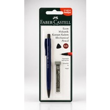 Faber-Castell Econ 0.5 mm Versatil Kalem Mekanik Uçlu Kalem + 12 Adet 2b Yedek Uç