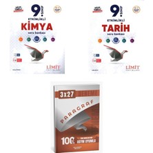 Anla Kazan Yayınları 2027 Limit 9. Sınıf Etkinlikli Maarif Kimya + Tarih Soru + Anla Kazan Paragraf Deneme 3'lü Set