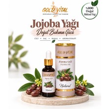 Gold Vital Jojoba Yağı – %100 Doğal Saf Jojoba Yağı, Cilt Nemlendirici ve Saç Bakım Yağı 20 ml