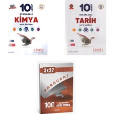 Anla Kazan Yayınları 2027 Limit 10. Sınıf Etkinlikli Kimya Maarif + Tarih Soru + Anla Kazan Paragraf Deneme 3'lü Set