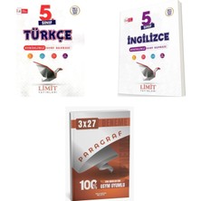 Anla Kazan Yayınları 2027 Limit 5. Sınıf Etkinlikli Türkçe + Ingilizce Soru + Anla Kazan Paragraf Deneme 3'lü Set