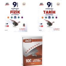 Anla Kazan Yayınları 2027 Limit 9. Sınıf Etkinlikli Maarif Fizik + Tarih Soru + Anla Kazan Paragraf Deneme 3'lü Set