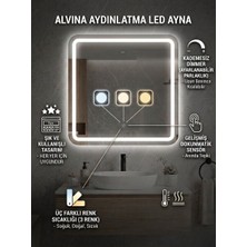 Alvina Aydınlatma Dokunmatik Koridor Mutfak Holl Antre Makyaj Aynası Ledli