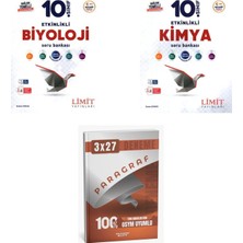 Anla Kazan Yayınları 2027 Limit 10. Sınıf Etkinlikli Maarif Biyoloji + Kimya Soru + Anla Kazan Paragraf Deneme 3'lü Set