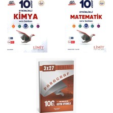 Anla Kazan Yayınları 2027 Limit 10. Sınıf Etkinlikli Maarif Kimya + Matematik Soru + Anla Kazan Paragraf Deneme 3'lü Set