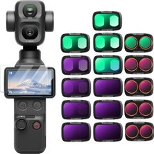 K&f Concept Dji Osmo Pocket 4p Için 16 Parça Filtre  (Blck Mist 1/4+Blck Mist 1/8 + Uv + Işık Azaltma + Cpl + ND32/PL + ND16/PL + Nd8/pl + ND64/PL + Nd8 + ND16 + ND32 + ND64 + ND128 + ND256 + ND1000)