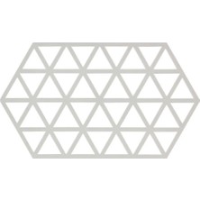 Zone Denmark Üçgenler Silikon Altıgen Büyük Nihale Sıcak Gri 24X14X0,9 cm