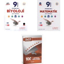 Anla Kazan Yayınları 2027 Limit 9. Sınıf Biyoloji Etkinlikli Maarif + Matematik Soru + Anla Kazan Paragraf Deneme 3'lü Set