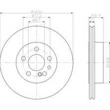 Textar 92056800 Fren Diski Arka Mercedes W140 M119 91 97 1404230412