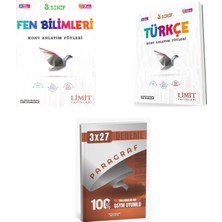 Anla Kazan Yayınları 2027 Limit 8. Sınıf Föyleri Fen Bilimleri + Türkçe 13 Föy Konu + Anla Kazan Paragraf Deneme 3'lü Set