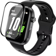 Forzacase Honor Watch X5I ile Uyumlu Çerçeveli Tam Kaplayan 3D Pet Ekran Koruyucu Film - FC016