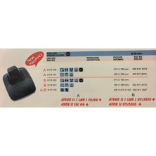 Servet S119301 Dış Dikiz Ayna Camı Küçük Isıtmalı Peron M Benz Atego Axor 10> (R300) (24V)
