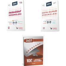Anla Kazan Yayınları 2027 2027 Limit Tyt Tüm Dersler Msü Kpss Dgs Paragraf 25 x 25 + Sosyal Bilimler 20X20 Deneme + Ankapade 3'lü Set