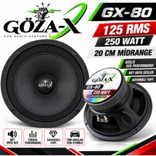 GÖZA-X Gx-80  20 cm Midrange  250W  125 Rms  1 Takım Hopörlör