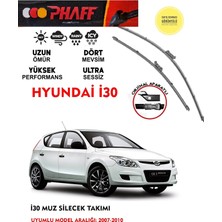 Phaff Hyundai I30 Muz Silecek Seti Uyumlu Araca Özel (Aparatsız Direk Montaj) 2007-2010 Arası