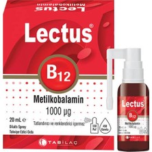 tab ilaç lectus metilkobalamin b12 dilaltı sprey 20 ml