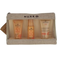 Nuxe Sun Güneş Koruyucu Yüz Kremi SPF50+ 30 ml + Yüz ve Vücut Sütü SPF50+ 50 ml + Güneş S. Bakım Kremi 50 ml